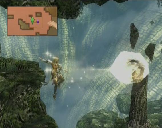 Alicia can not only create platforms out of frozen enemies but also swap positions with a second hit.